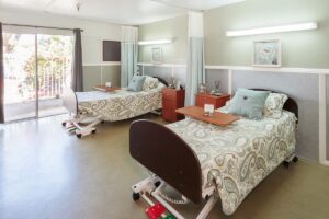 A shared resident room at Yuba City