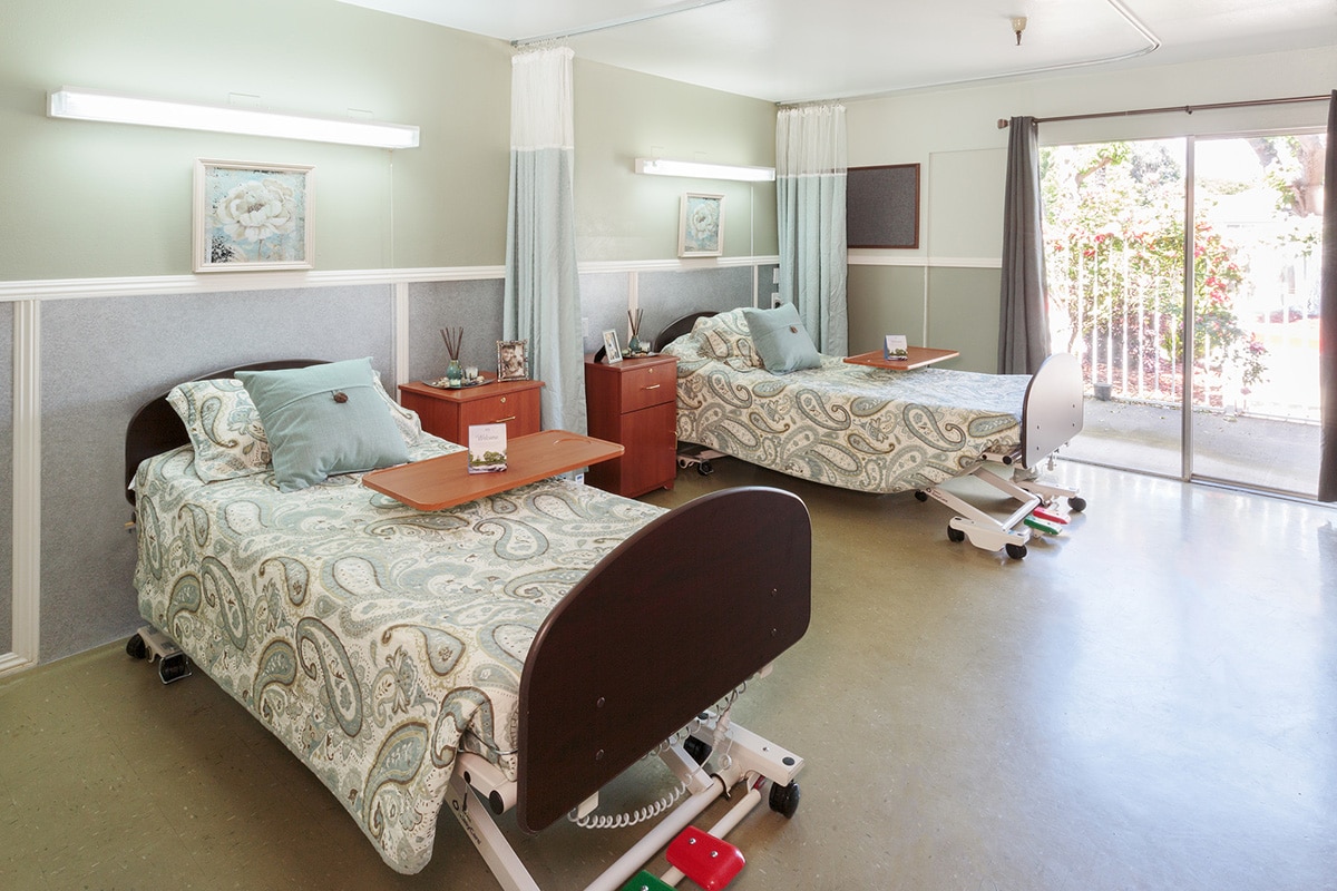 A shared resident room at Yuba City